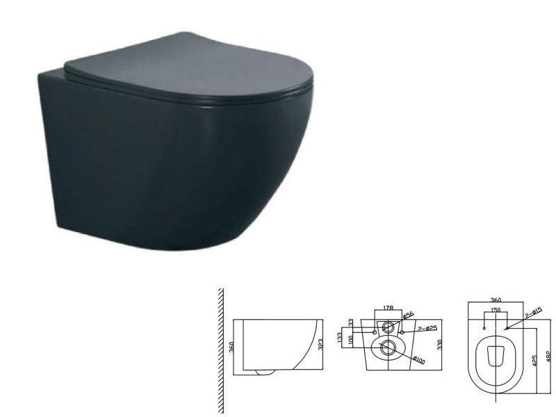 ΛΕΚΑΝΗ ΚΡΕΜΑΣΤΗ FIT BLACK